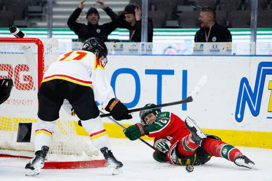 Brynäs Taylor Baker och Frölundas Michelle Karvinen