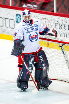 Oskarshamns målvakt Evan Cowley