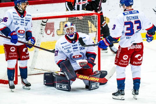 Oskarshamns målvakt Evan Cowley