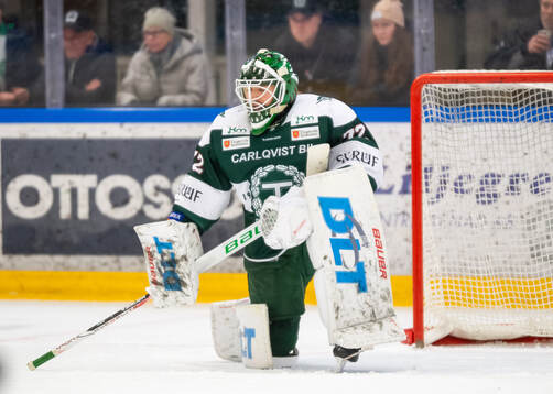 Tingsryds målvakt Pontus Eltonius deppar