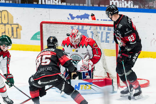 Malmö Redhawks Carl Persson och Fredrik Händemark och