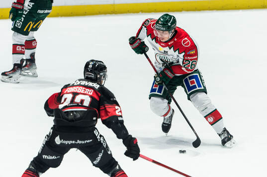 Frölundas Isac Heens och Malmö Redhawks Christoffer