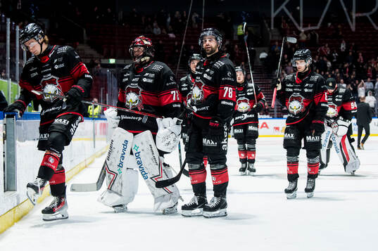 Malmö Redhawks spelare deppar