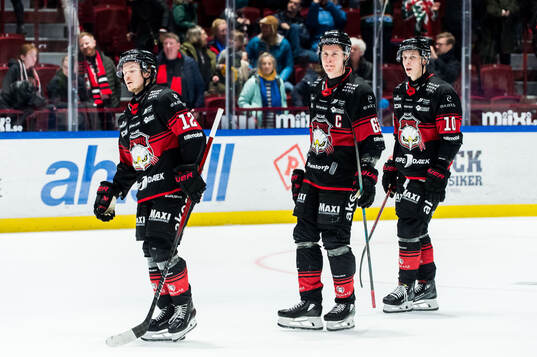 Malmö Redhawks spelare deppar