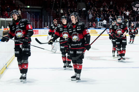 Malmö Redhawks spelare deppar