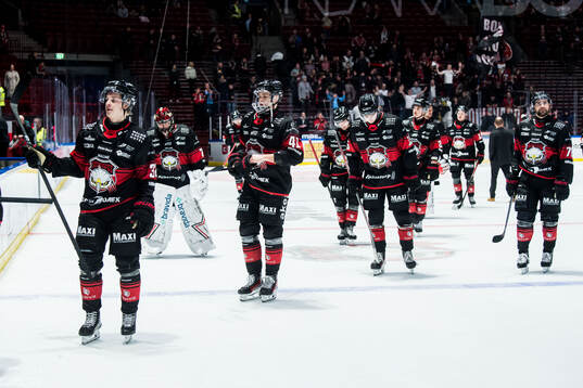 Malmö Redhawks spelare deppar