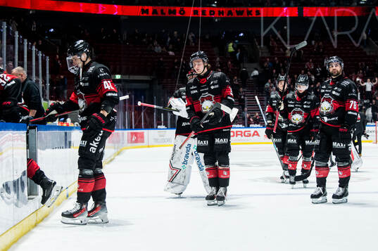 Malmö Redhawks spelare deppar