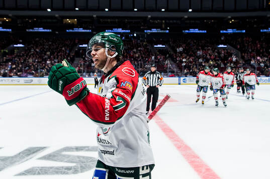 Frölundas Henrik Tömmernes jublar