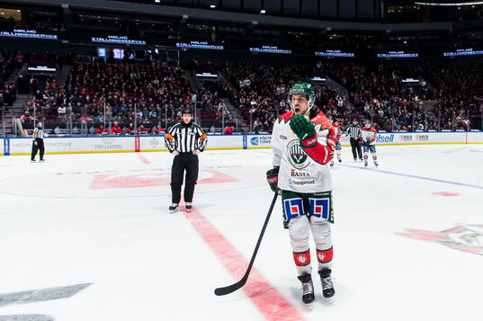 Frölundas Henrik Tömmernes jublar