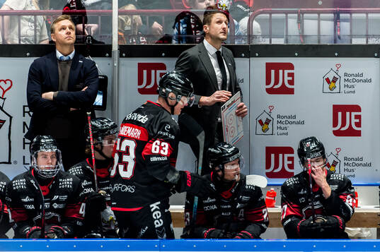 Malmö Redhawks assisterande tränare Bert Robertsson och