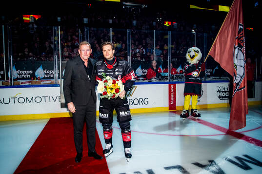 Christoffer Forsberg hyllades som Malmö Redhawks meste