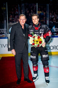 Christoffer Forsberg hyllades som Malmö Redhawks meste