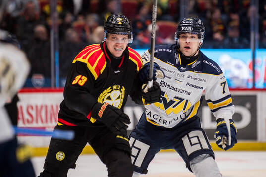 Brynäs Jakob Silfverberg och HV71s Radan Lenc
