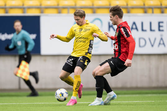 Elfsborgs Simon Hedlund och Brommapojkarnas Oliver Zandén