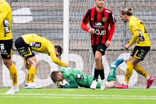 Elfsborgs Rasmus Wikström och målvakt Isak Pettersson
