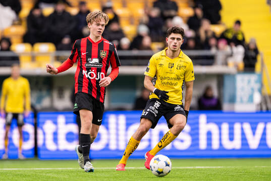Brommapojkarnas Charlie Nildén och Elfsborgs Besfort Zeneli