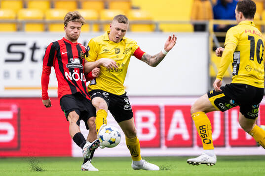 Brommapojkarnas Wilmer Odefalk och Elfsborgs Sebastian