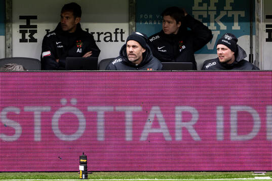 Brommapojkarnas huvudtränare Ulf Kristiansson och