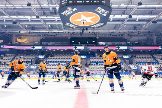 Växjös Karl Henriksson, Zachary Giuttari och Emil