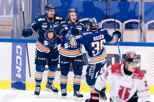 Växjös Keegan Lowe, Karl Henriksson och Elias Rosén