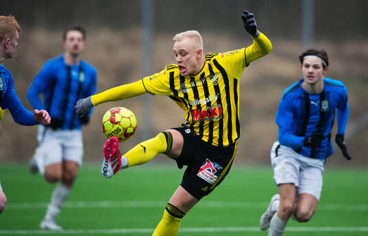 IFK Hässleholms Alexander Sjöström i träningsmatchen