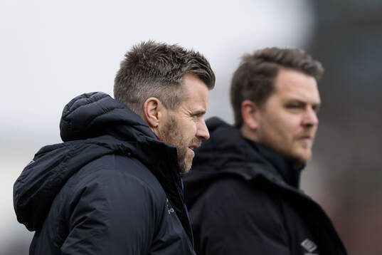 Örgrytes sportchef Pontus Farnerud och tränare Andreas