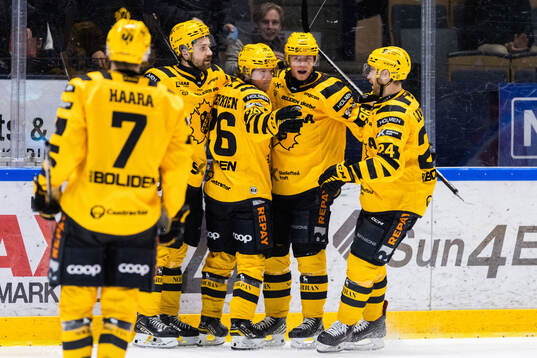 Skellefteås Rickard Hugg jublar