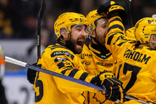 Skellefteås Luke Witkowski jublar