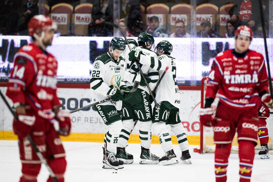 Färjestads Joakim Nygård jublar