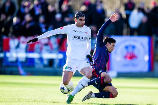 Helsingborgs Milan Silva Rasmussen och Östers Lukas