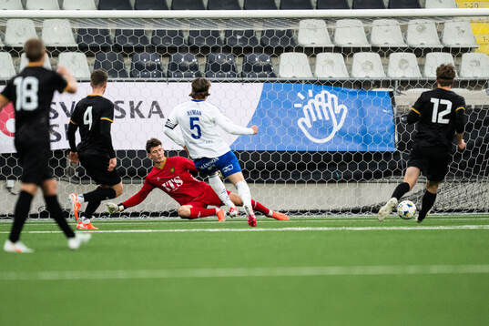 IFK Norrköpings Christoffer Nyman gör 0-3 bakom GAIS
