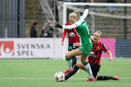 Hammarbys Ellen Wangerheim och Brommapojkarnas Johanna
