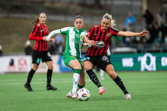 Hammarbys Smilla Vallotto och Brommapojkarnas Johanna