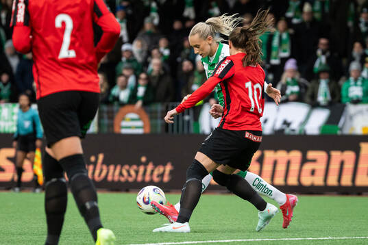 Hammarbys Ellen Wangerheim och Brommapojkarnas Louise