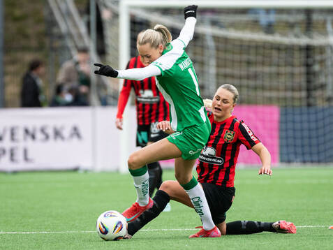Hammarbys Ellen Wangerheim och Brommapojkarnas Johanna
