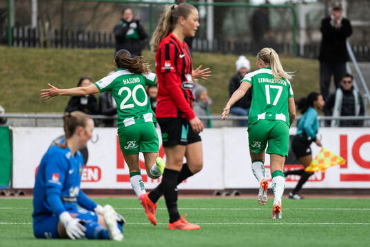 Hammarbys Vilde Hasund jublar