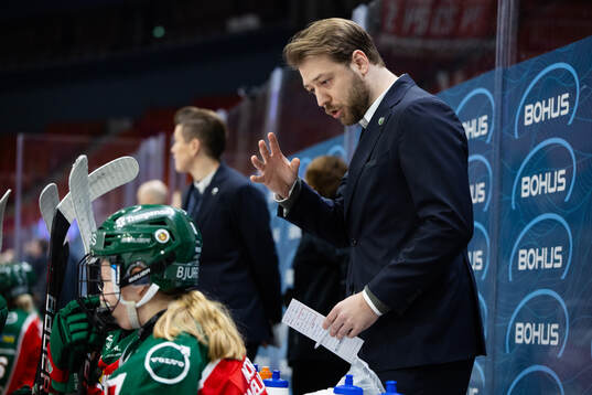 Frölundas assisterande tränare Marcus Anselm