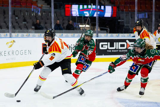 Brynäs Tilde Sundnäs Grillfors och Frölundas Elisa