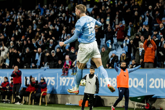 Malmö FFs Pontus Jansson jublar
