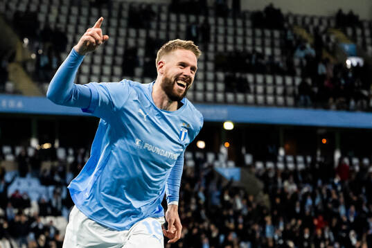 Malmö FFs Pontus Jansson jublar