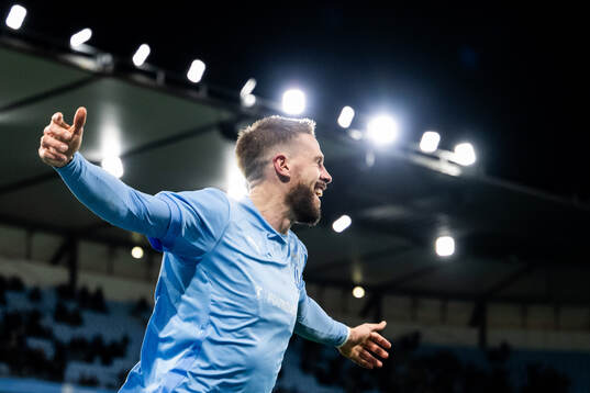 Malmö FFs Pontus Jansson jublar