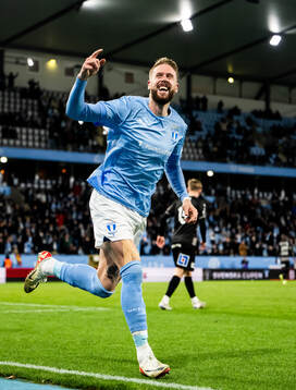 Malmö FFs Pontus Jansson jublar