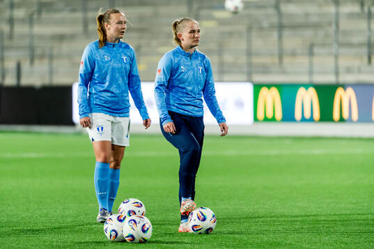 Malmö FFs Sara Kanutte Sørensen Fornes och Tuva Skoog