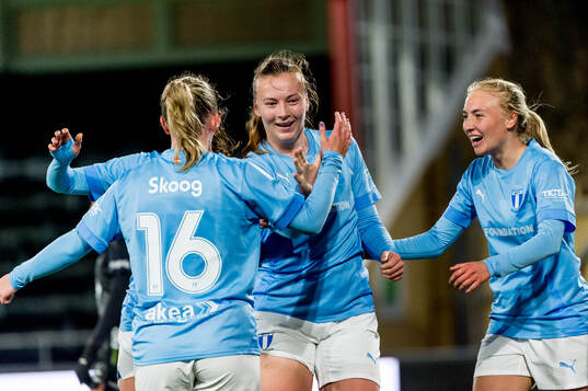 Malmö FFs Sara Kanutte Sørensen Fornes jublar