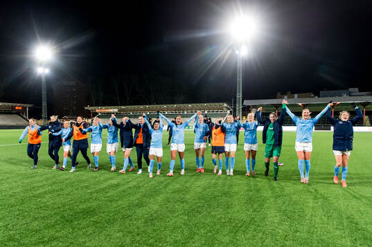 Malmö FFs spelare jublar