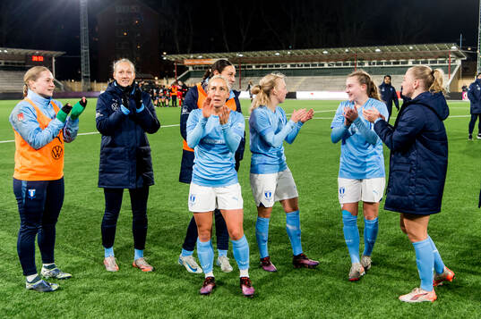 Malmö FFs spelare jublar