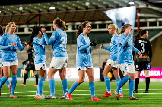 Malmö FFs spelare jublar