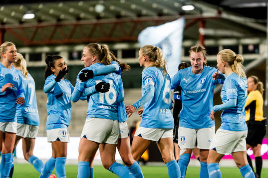 Malmö FFs spelare jublar