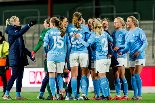 Malmö FFs spelare jublar