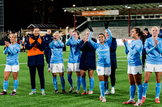 Malmö FFs spelare jublar